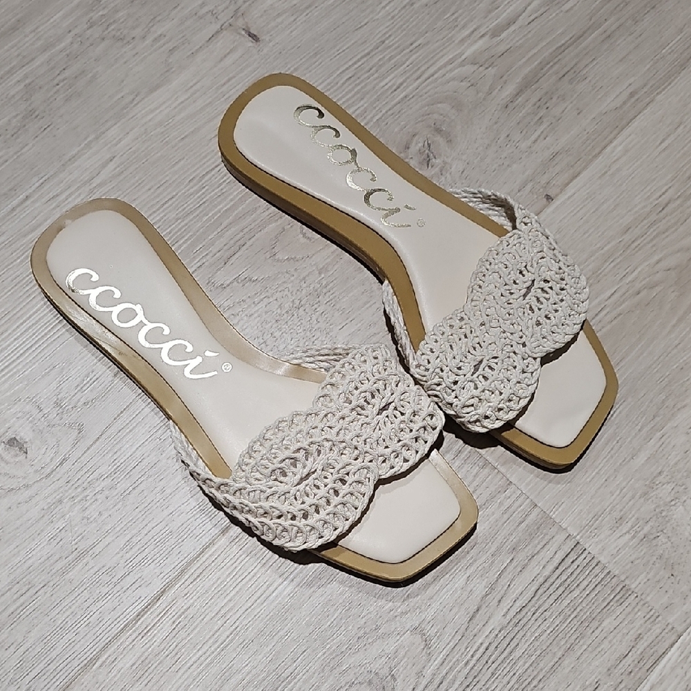 CCOCCI Women's Elegant Tan Sandals